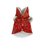 Kutyaruha Ázsiai Mintás Piros Kabát