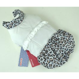Kutyaruha Petsoo Leopárdmintás Fehér