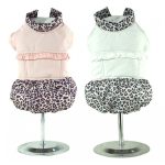 Kutyaruha Petsoo Leopárdmintás Rózsaszín