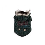 Kutyaruha Betűmintás Zöld