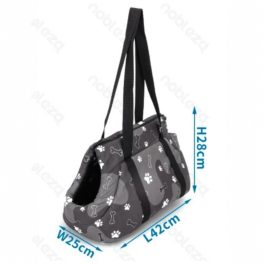 Nobleza Kutya Hordozó Táska Szürke Tappancsos M