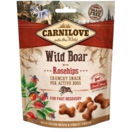   Carnilove Dog Crunchy Snack Wild Boar & Rosehips- Vaddisznó Hússal és Csipkebogyóval 200g