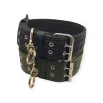 Kutyanyakörv Fém Csatos Vászon 5 / 81 cm