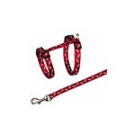 Trixie Macskahám (Mintás) Pórázzal (Több színben)