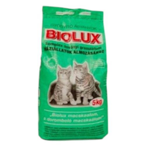 Biolux Zeolit Alapú Csomósodó Macskaalom 5 kg