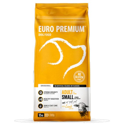 Euro Premium Small Adult Lamb and Rice Kutyatáp 12kg