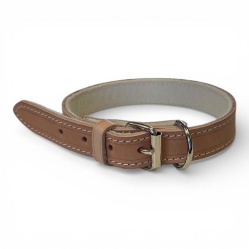 Bőr Nyakörv Végkarikás 2,5/58 cm