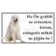 Kutyatábla Kuvasz 1 25x15 cm