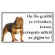 Kutyatábla Amerikai Pitbull 25x15 cm
