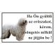 Kutyatábla Komondor 25x15 cm