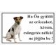 Kutyatábla Jack Russel 25x15 cm