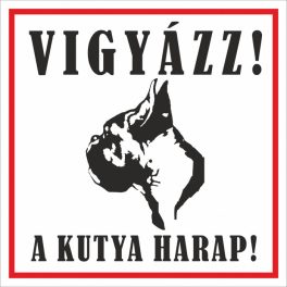 Kutyatábla Boxer 12.5x12.5 cm