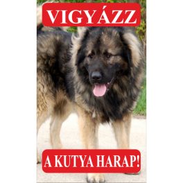 Kutyatábla Kaukázusi 4 25x15 cm