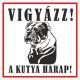 Kutyatábla Angol bulldog 12.5x12.5 cm